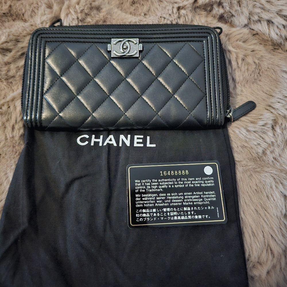Chanel Boy Long Wallet